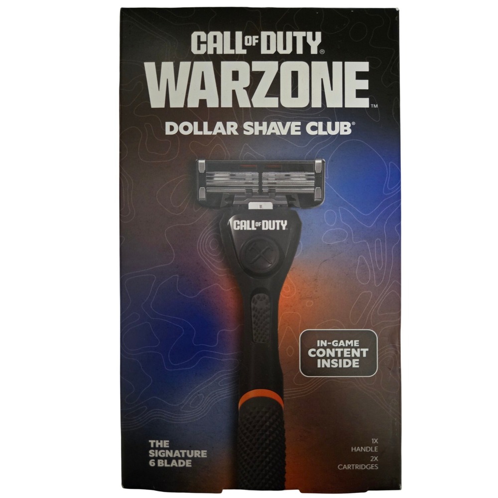 Dollar Shave Club x Call of Duty Warzone Razor Set 6-Blade 2 Cartridges New